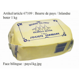 BEURRE 1KG PAYS DOUX 82% MG